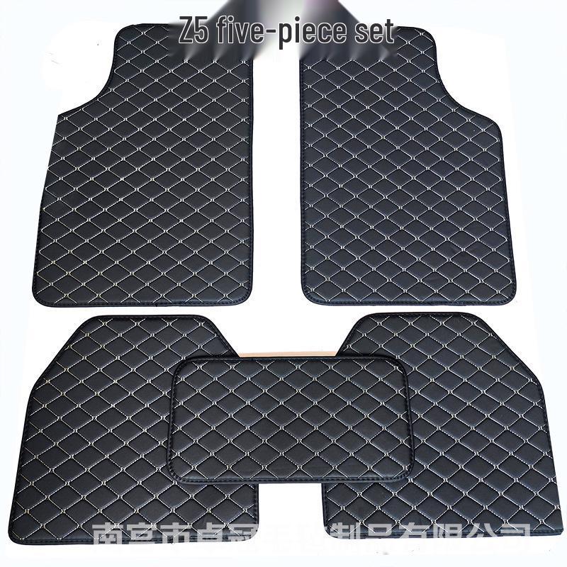 PVC Leather Quilted Car Floor Mats for Right-Hand Drive Vehicles