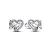 New S925 Silver Romantic Floral Lucky Clover Bowknot Gemstone Ring Stud Earring Necklace Bracelet Inlaid Gem Set Fashion Jewelry