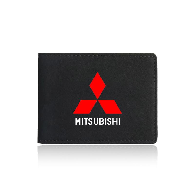 PU Leather Credit Card Case Car Driving Documents Protective Case For Mitsubishi Lancer Lancer ASX Outlander 2 3 Pajero Mirage exzos Pajero 4