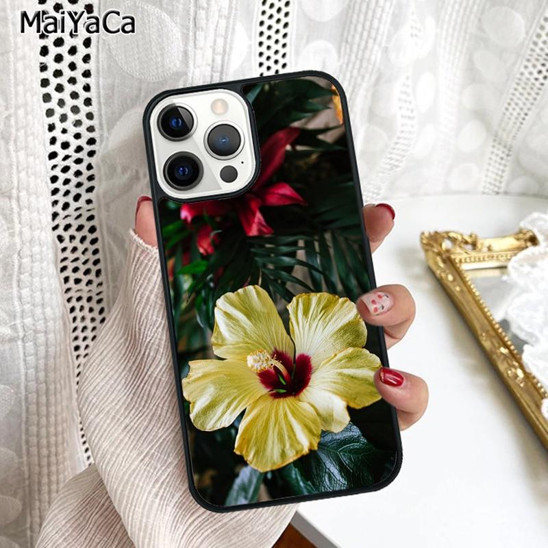 Butterflies Hibiscus Flowers Phone Case Cover For iPhone 17 Air 16 16e 15 plus 11 12 13 14 pro max shell coque