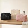 Kant Mesh Dames Make-up Tas Grote Capaciteit Cosmetica- en Sieraden Organizer Tas Rits Vierkant Draagbaar Toiletzakje