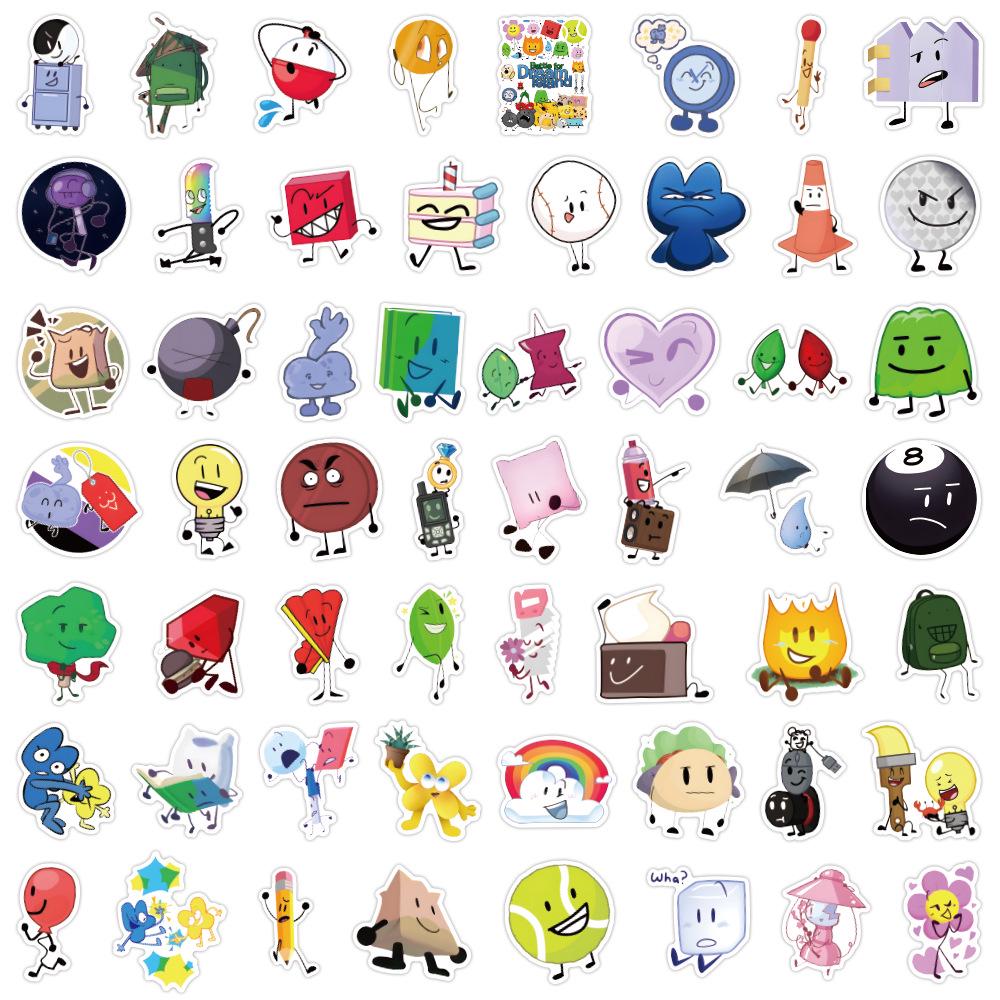 Battle for Dream Island Stickers: Journal & Stationery Waterproof Stickers