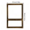 Étagère Flottante Murale Forme Carrée Étagère Murale en Bois Étagère Vintage pour Plantes Chambre à Coucher