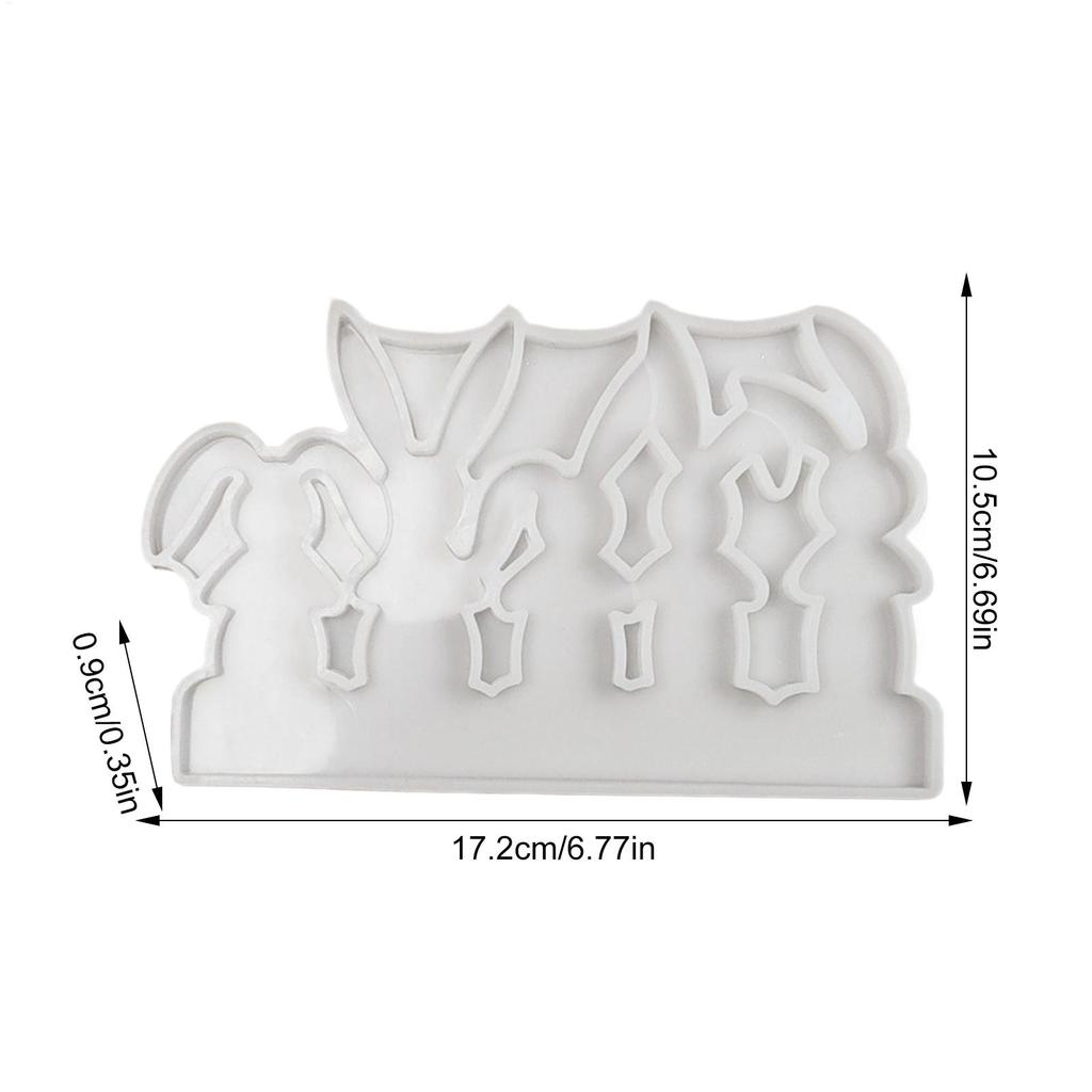 Easter Bunny Silicone Mold Easter Decoration Making Supplies Rabbit Candle Holder Insert Mold For Candle Holder Insert Plaster