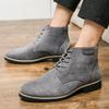 Luxuriöser Cord Herren Wintermode High Top Designer Kleider Stiefeletten für Herren Lässige Business Formelle Schuhe Schuhwerk