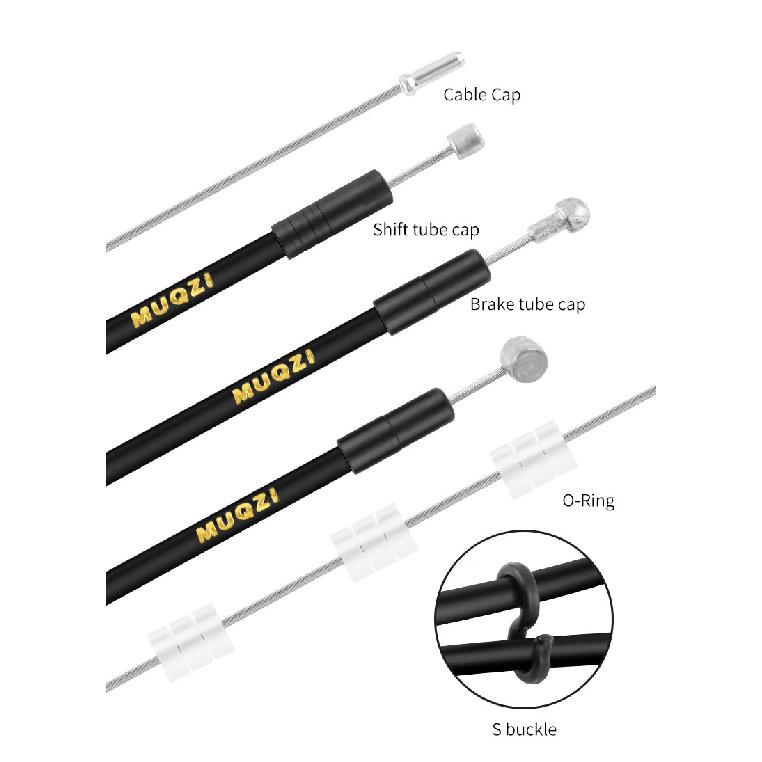 MUQZI Cable Kit Bike Shifter Line Brake Cable Housing
