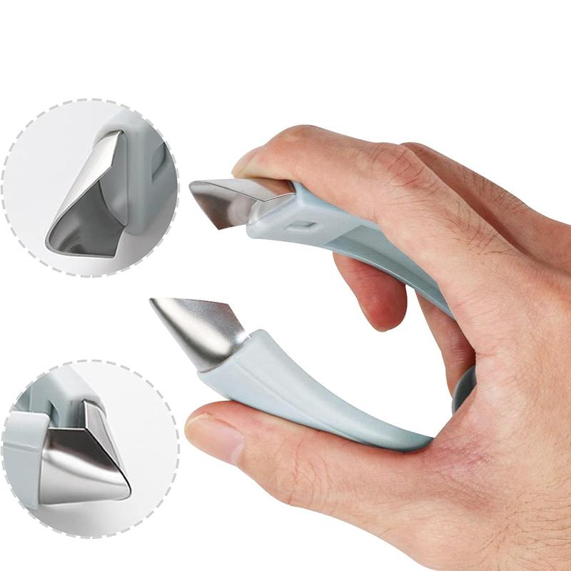 Ananas-Augenentferner Edelstahlpinzette Erdbeerentstieler Schäler Obst- und Gemüsemesser Stielentferner Clip Küchenhelfer