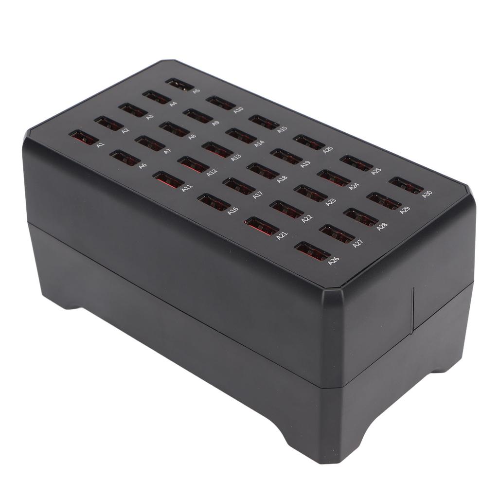 150W 30 Port USB Charging Station Multiple USB Desktop Chargers for Cell Phone Digital Appliances