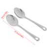 1Pc Stainless Steel Strainer Spoon Kitchen Colander Spoon Filter Strainer Food Scoop Perforated Skimmer Colander