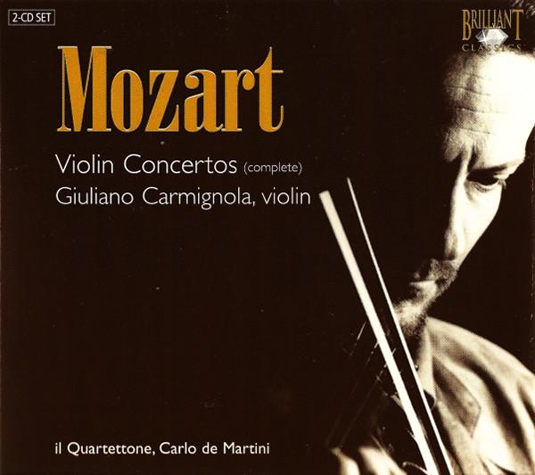 CD MOZAR / IL QUARTETTONE, CARLO DE MA - Violin Concertos (Complete) 92884 Brilliant Class 2006 US Classical Used