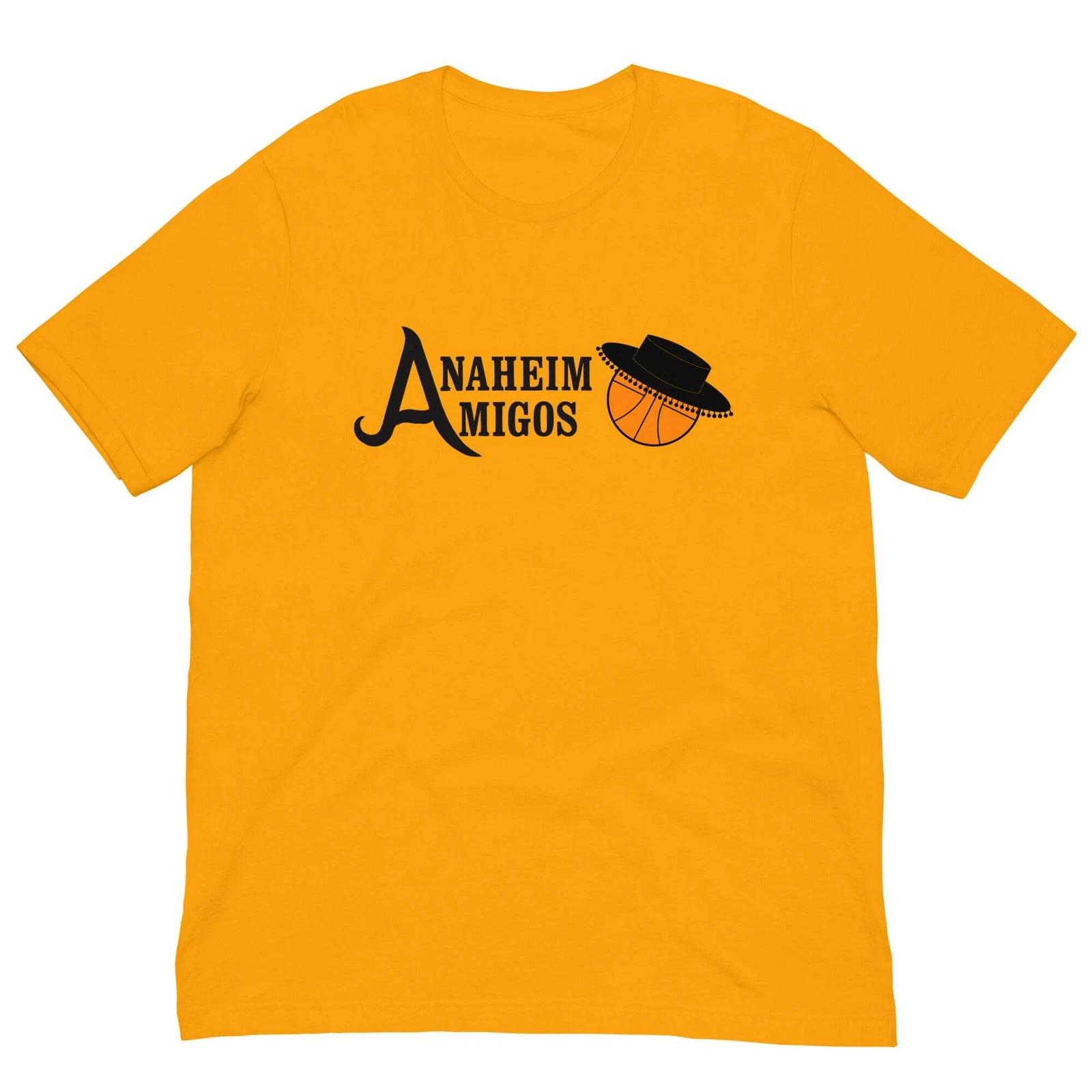 Retro Vintage T Shirt Anaheim Amigos Graphic Basketball Tee For Men Women S