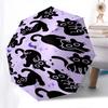 Cats, Purple- Automatic umbrella,Suitable for Men and Women, Travel, Daily Compact Umbrella, Outdoor Accessories,Gifts for Fashion Lovers0904b