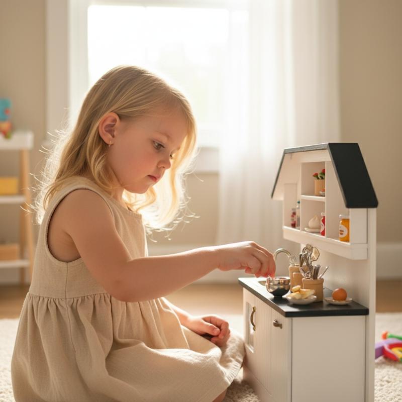 Miniature Kitchen Utensils Set Dollhouse Cookware Tools for Pretend Play Realistic Doll Kitchen Accessories Decor