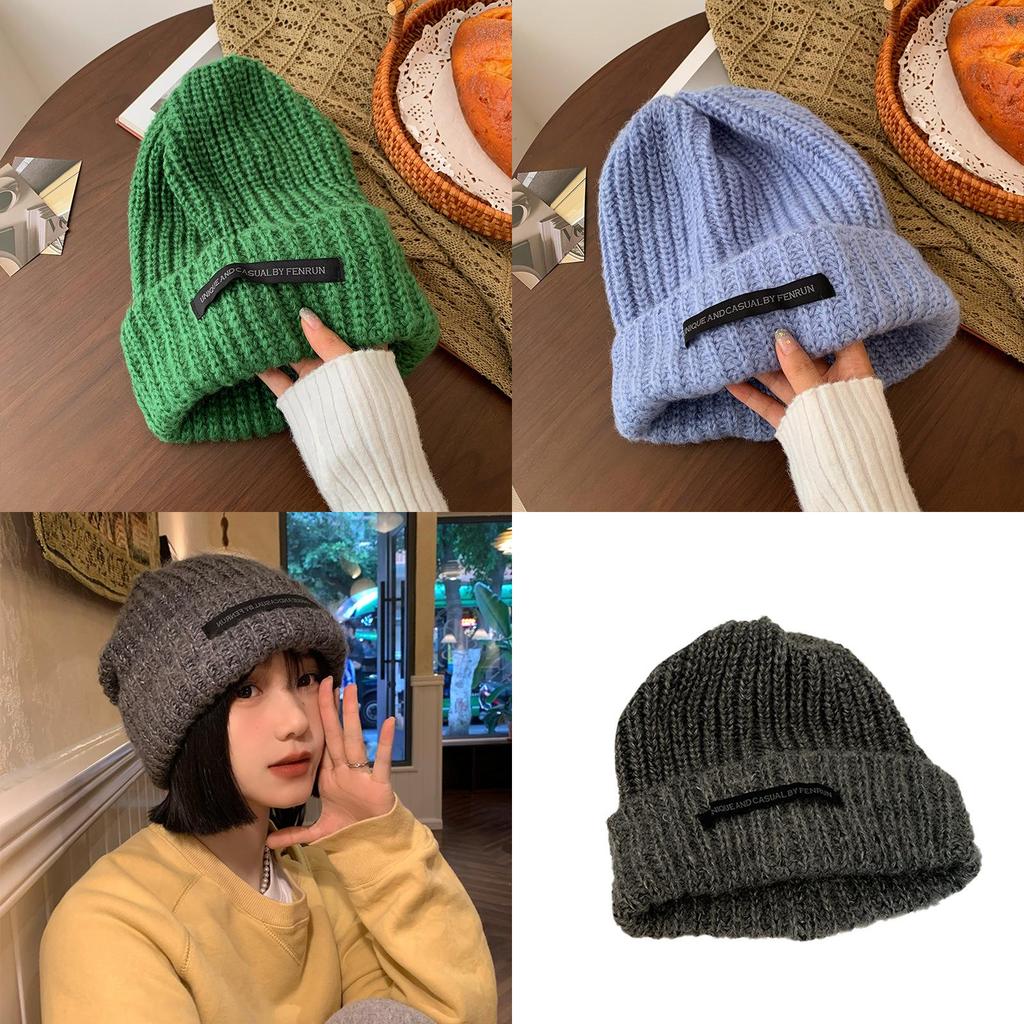 Elegant Cozy Winter Knit Hat For Women Warm Loose-fit Beanie In Trendy Colors