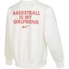 Nike Casual Cute Pet Logo Embroidered Sports Warm Crew Neck Long Sleeve Sweatshirt Men Sweatshirt White HF1115-100(TEAM702-BAYBAY-DOG)