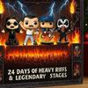 Christmas Advent Calendar 24 Days Countdown Calendar with 24 Acrylic Collectible Cartoon Figures Surprise Gifts for Kids Adults