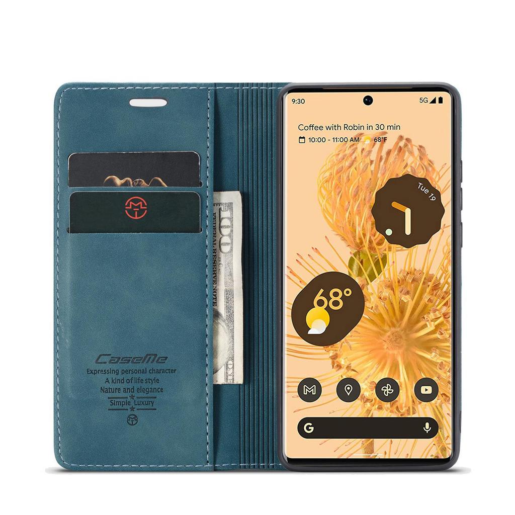 Kožené flipové pouzdro Google Pixel 8 Pro/9: Ochrana proti pádu, Slot na karty, Ochranný kryt
