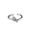 925 Sterling Silver Single Layer Knotted Ring Female Gold Vintage Classic Handmade Jewelry Authentic Accessories