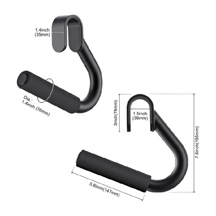 Light weight Travel Fitness Grips for Pull Ups Push Ups Easy to Carry and Store for Compacts Spaces 970g Weight