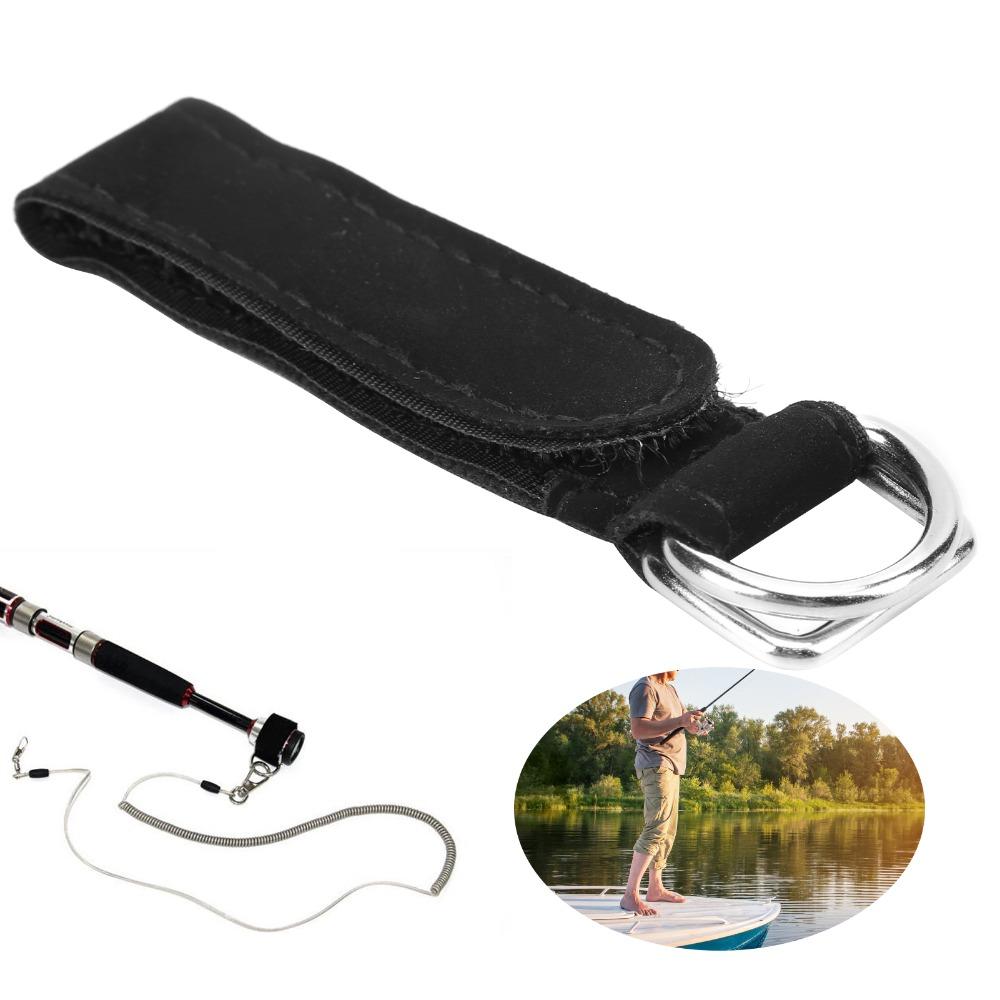 4PCS Nylon Fishing Rod Strap Hook Loop Fastener Pole Tether Portable Rod Tie Belt for Fishing Rods