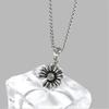 Neue Mode Persönlichkeit Kreative Sonnenblume 925 Sterling Silber Schmuck Damen Retro Alte Blume Anhänger Halsketten TYB356