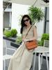 Women's Genuine Leather Cowhide Crossbody Bag - Spring/Summer Trendy Versatile Chain Shoulder Small Square Bag