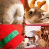 Adorable Plush Reindeer Figurine For Christmas Decoration With Realistic Features