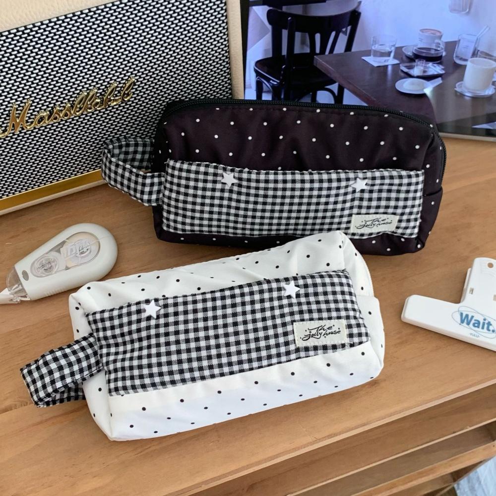 Stationery Storage Bag Portable School Organizer Multifunctional Pencil Bag Creative Canvas Pencil Pouch For Classroom College