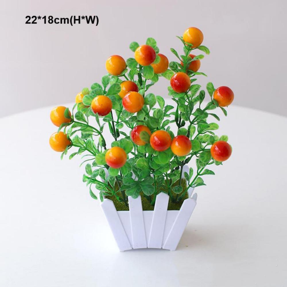 10 Styles Artificial Flowers Plastic Fake Flower Potted New Simulation Plant  Home Decor