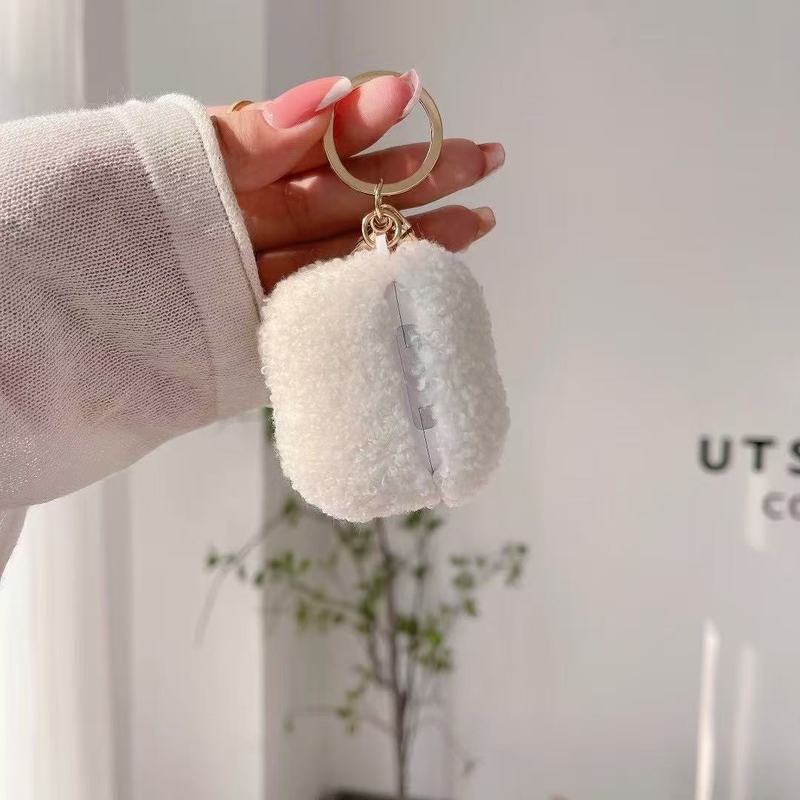 Cute Plush Teddy Bear Headphone Cover For Apple Airpods 4 3 2 1 and Airpods Pro2 3 Protective Case Against Falls