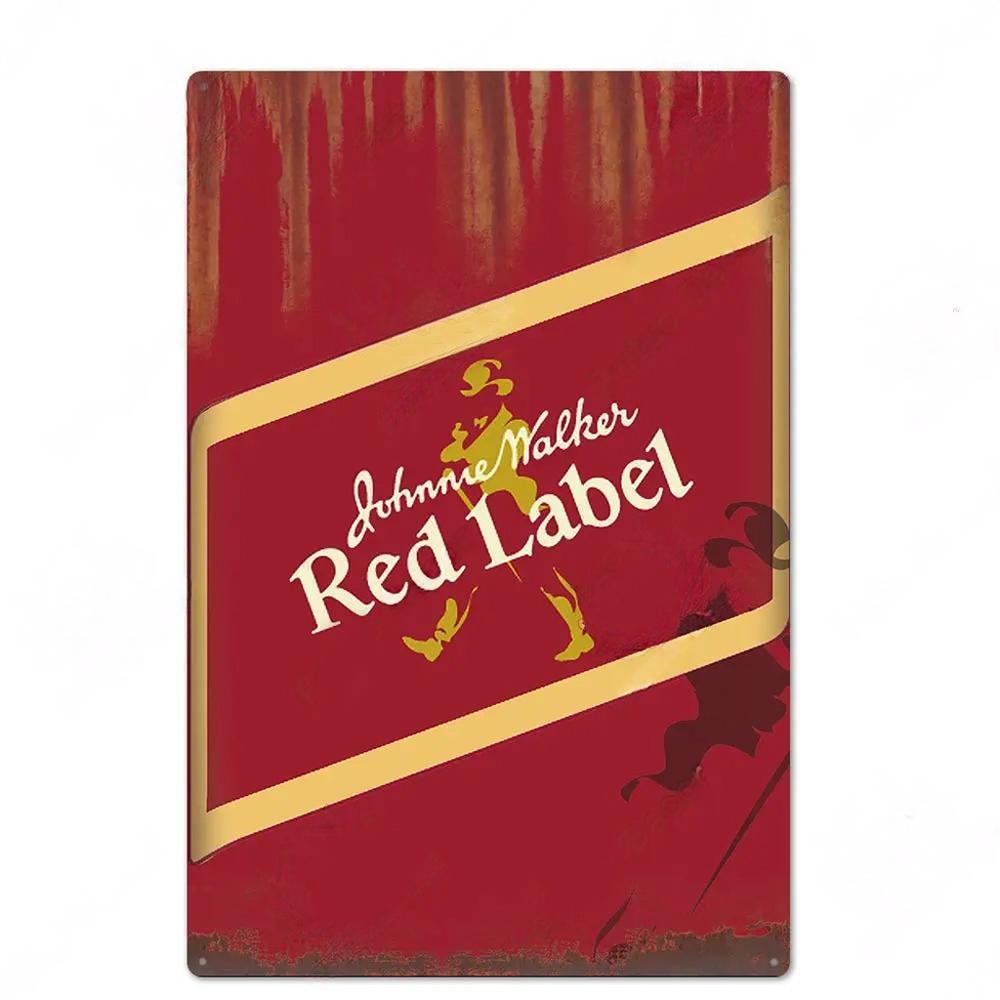 Whiskey Plakate Dekor Metall Vintage Blechschilder Metallschild Wandplakette Dekorativ für Pub Bar Club Man Cave