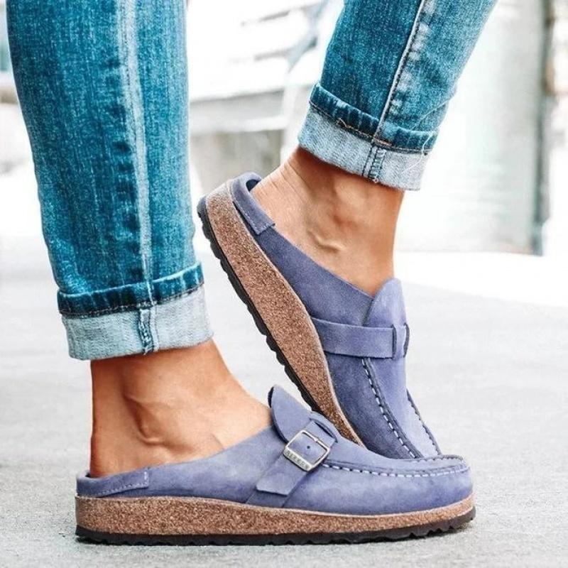 5 Colors Women Slippers Leather Wedges Shoes Ladies Platform Slippers Sandals Beach Shoes With Female Platform Slippers Daily Comfortable Flip Flops