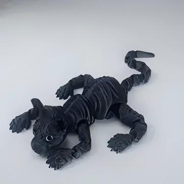 

Simulation Hairless Cat Toy Statue 3D Printing Toy Cute Finks Pet Kitten Toy Model Joints Movable Home Decorations Children Toys