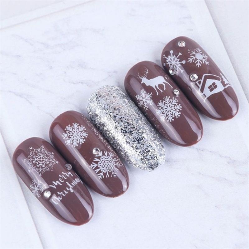 Nail Stamper French Tip Nail Stamp Rotatable Nail Art Stamper Clear Silicone Nail Stamping Jelly Stamper Nails Art Tool