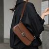 Cowhide Women's Bag Versatile Small Square Bag Women's New Niche Design Underarm Bag Commuter Shoulder Messenger Bag