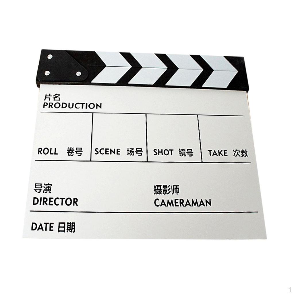 Classic Wooden Clapper Board for Film And Photography