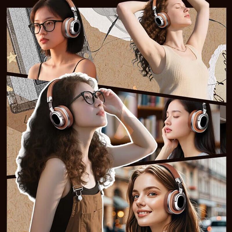 Lenovo LE602 Retro Over-Ear Wireless Bluetooth Headphones