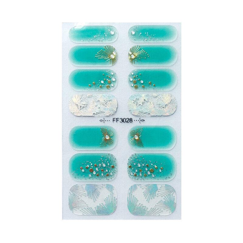 3D Butterfly Nail Sticker Full Wraps Foils Waterproof Nail Polish Decals DIY AU