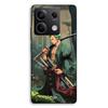 Phone Case - MANIACASE - Xiaomi Redmi Note 13 5G - TPU Silicone - One Piece Zoro (swords) - Black