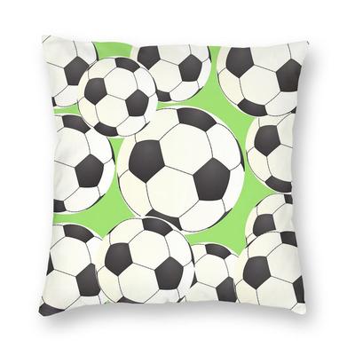 Anime Fun Football Pattern Square Pillowcase Pillow Cover Cushion Decor Comfort Throw Pillow for Home Bedroom