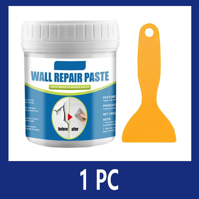 100g Multipurpose Ceramic Repair Agent Strong Adhesion Professional Adhesive Repair Agent with Scraper for Bathroom Wall Floor