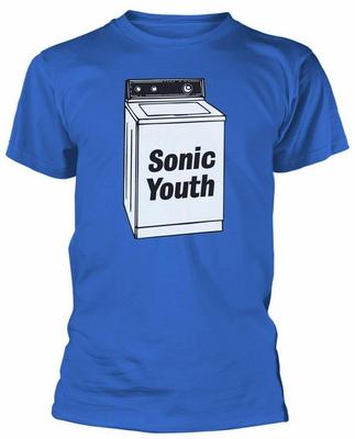 Unisex Shirt Cotton Oversize Large Size Official Sonic Youth T Shirt Washing Machine Blue Classic Rock Band Tee New