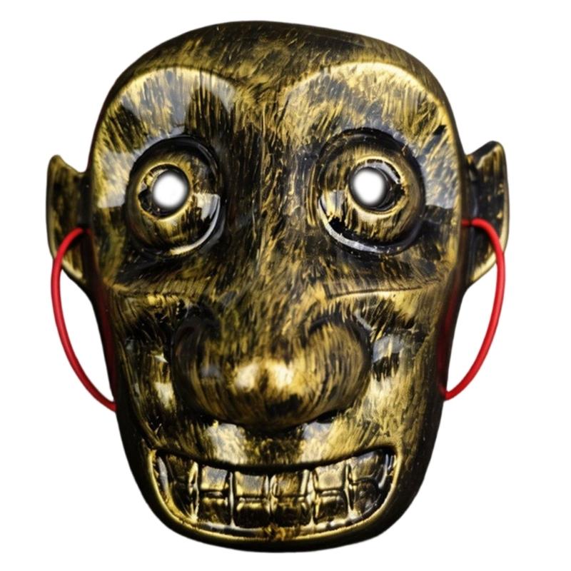 A52E Unique Plastic Bronze Mask Role Play Costume AccessoriesFor Themed Parties