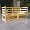 2-seater Garden Sofa Solid Pine Wood