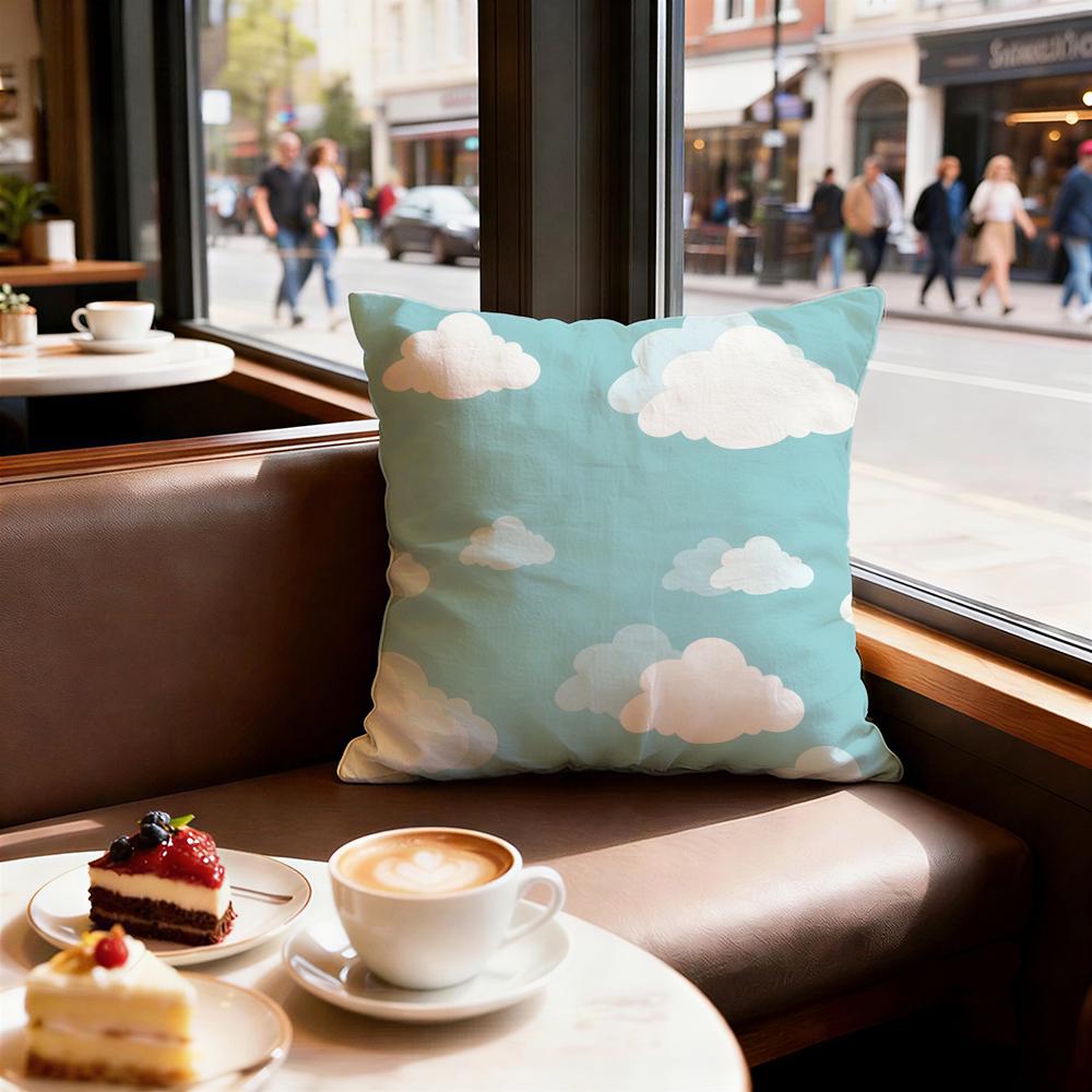 White Cloud Texture Cushion Cover Decorative Cushions Covers Cover Sofa X Pillow Piece X X Pillowcase