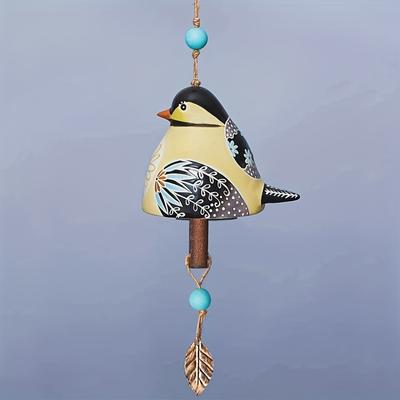 1 Pc Exquisite Resin Bird Wind Chimes Pendant for Independent Station - Enhancing the Beauty of Garden and Home Decor