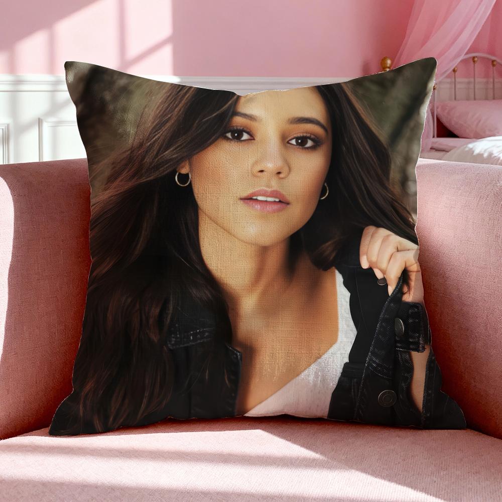 Celebrity J-Jenna Ortega Povlak na polštář Prodyšný Lněný povlak na polštář Letní Bez zápachu Ekologický Neviditelný zip Omyvatelný