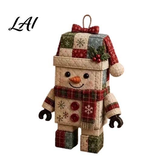 Handmade Christmas Tree Ornaments Halloween Rag Doll DIY Kit Patchwork Sewing Craft Set with Decorative Figure Kits Pre-Cut Fabrics Beginner-Friendly