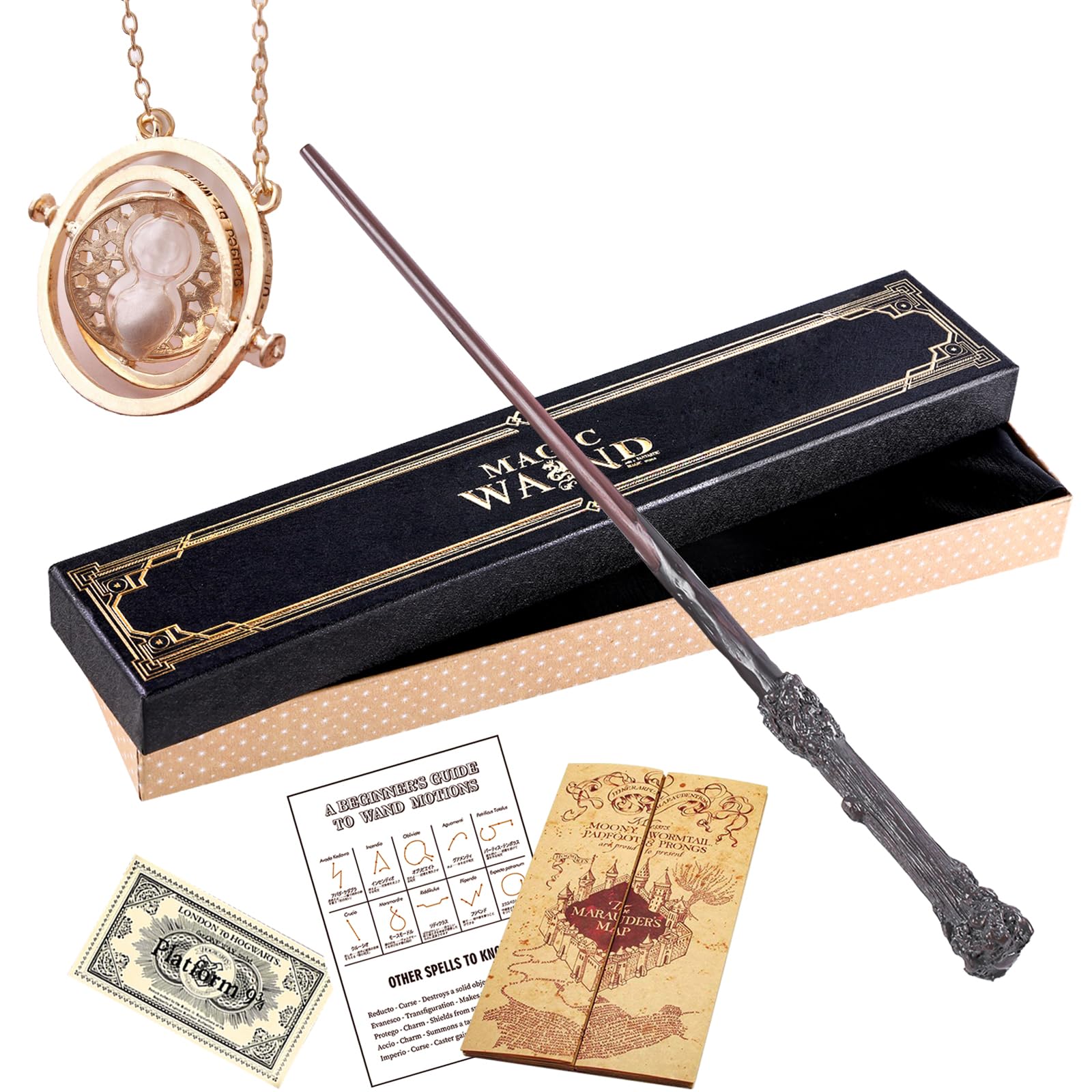 

MUMAREN Гарри Поттер палочка волшебная палочка магическая школьная реквизит косплей смоляные аксессуары точно воспроизведенная длина 40 см тщательно восстановленная волшебная палочка