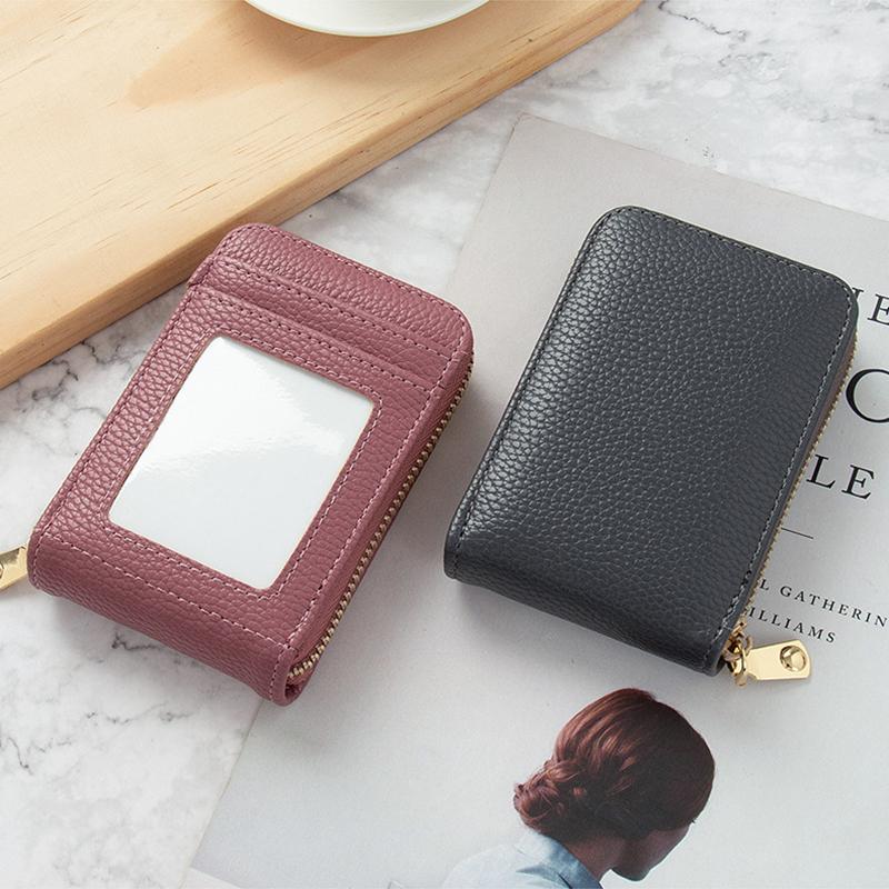 Korean Version New PU Leather Fresh Casual Coin Wallet Fashion Cartoon Men Women Credit Passport Card Bag Christmas Gift